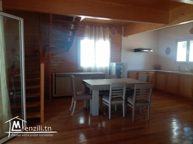 A vendre un magnifique chalet en bois construit sur béton à Hammamet