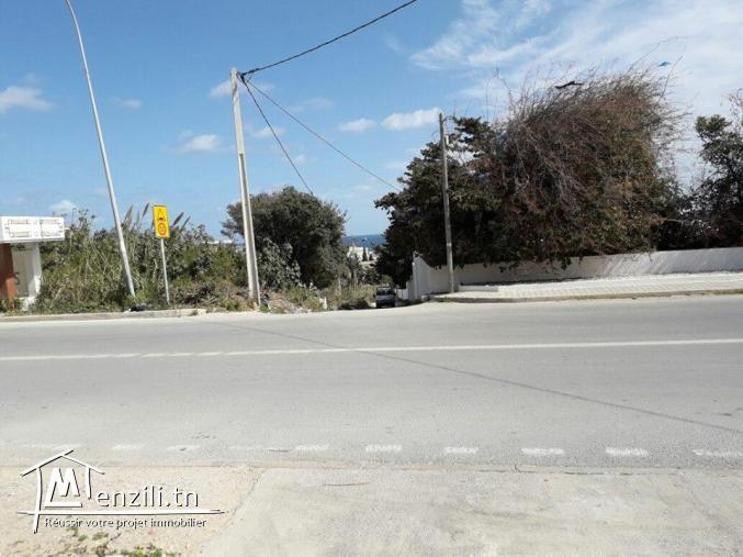 TERRAIN A ROUTE PANORAMIQUE CORNICHE  BIZERTE