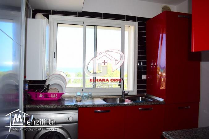 appartement s+2 rz elborj vue sur mer et pied dans l'eau