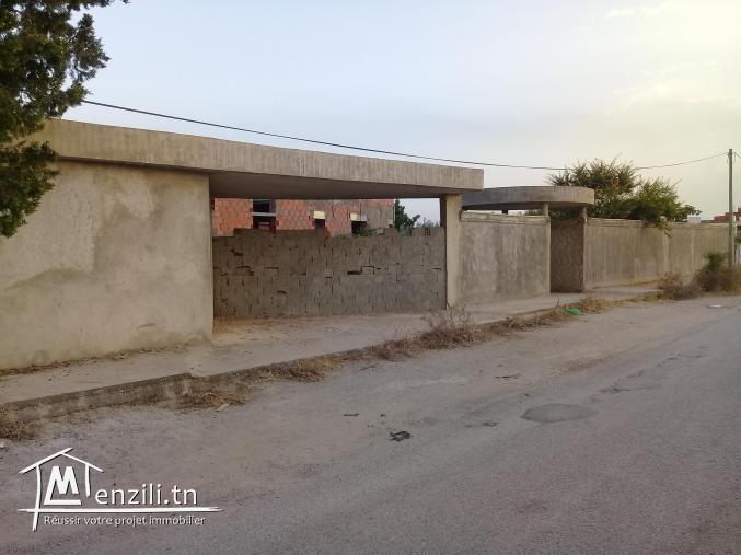 villa inachevée à mornag