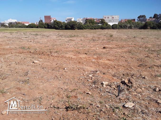 Terrain constructible avec 2 façades à Kelibia ville