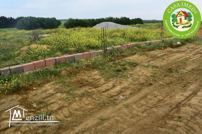 terrain de 250m² à 12 mille 10minute à kélibia