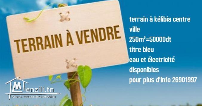 terrain à vendre à kélibia centre ville 26901997