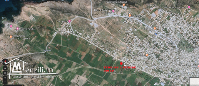 Terrain sur route Plage Nord