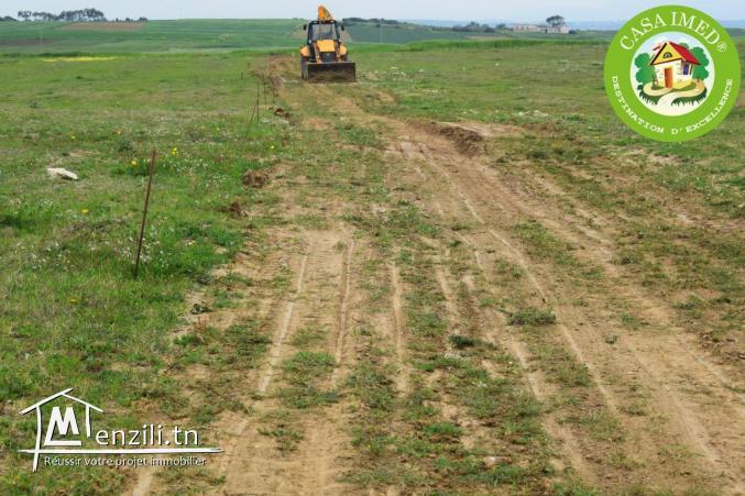 terrain de 500m² à 25 mille 10 minute à kélibia