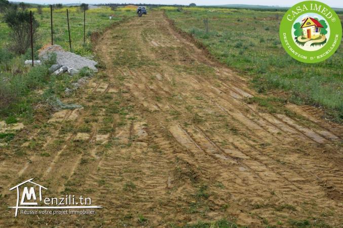 terrain de 500m² à 25 mille 10 minute à kélibia