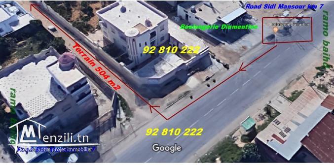 terrain à vendre sidi mansour km 7