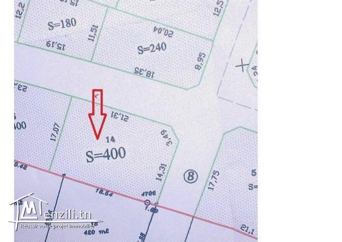 terrain 400m en zone d'avenir en plein essor