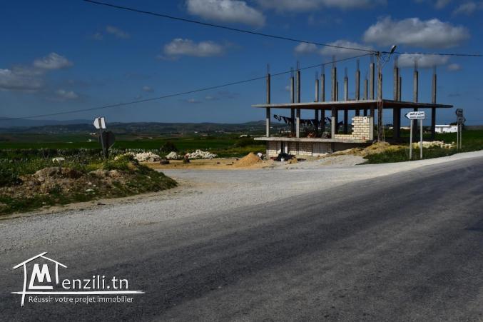 أرض 500 م² ب-25 مليون تبعد 10 دقائق على قليبية