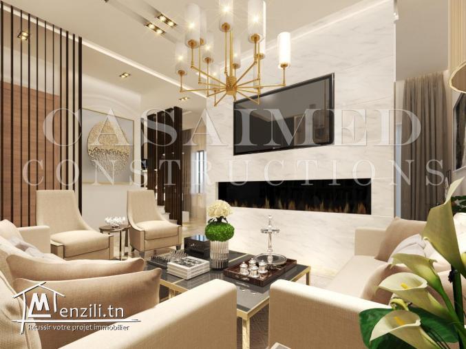 فيلا 400 م على البحر في طور الانجاز  tél 26122779