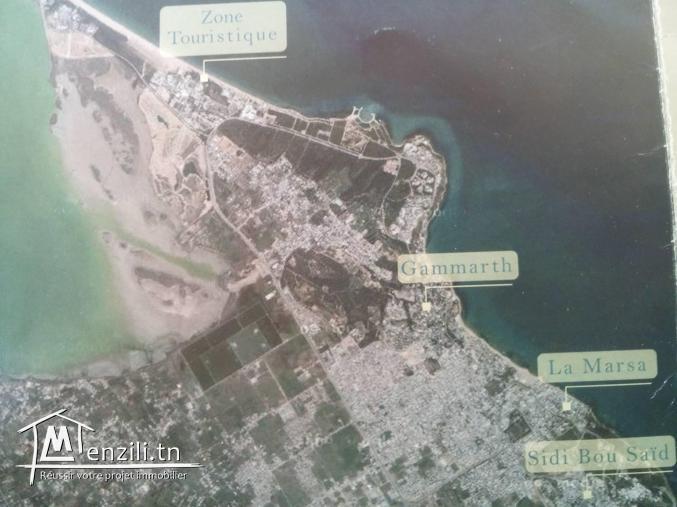 Terrain de 203 m2 à Raoued plage