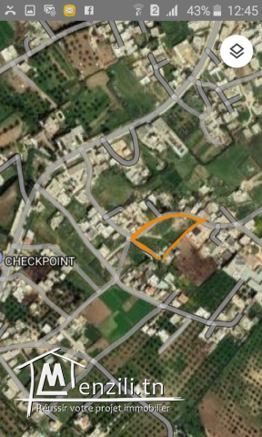 terrain à borj touil avec titre foncier individuel