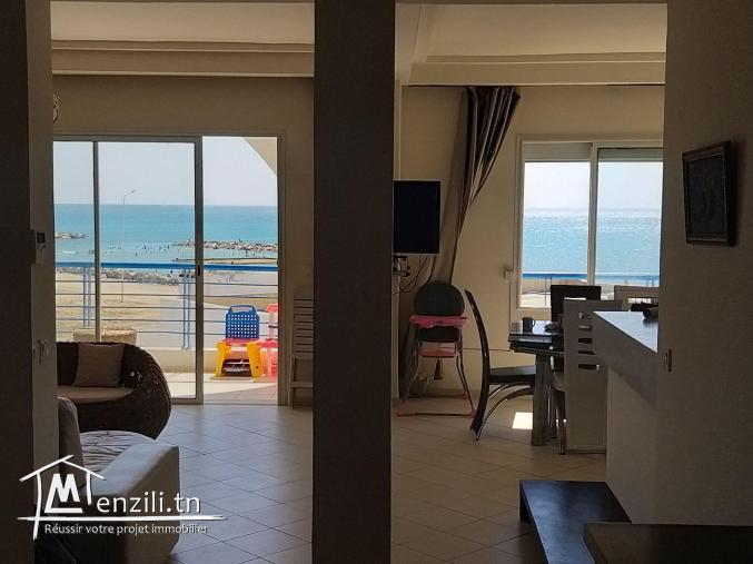 vente appartement à Nabeul pied dans l'eau