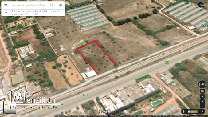 Terrain près de zone touristique Mahdia