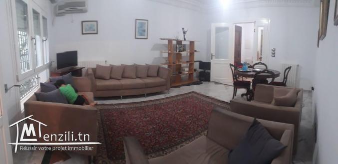 S+2 meublé avec jardin à Ennasr