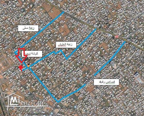 Terrain à Route Manzel Cheker à vendre