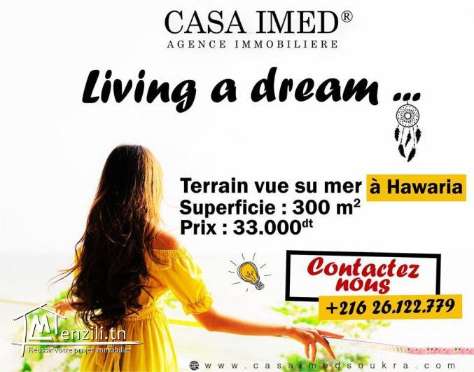 des terrains à vendre à el hawaria 33 mille tél 26122779
