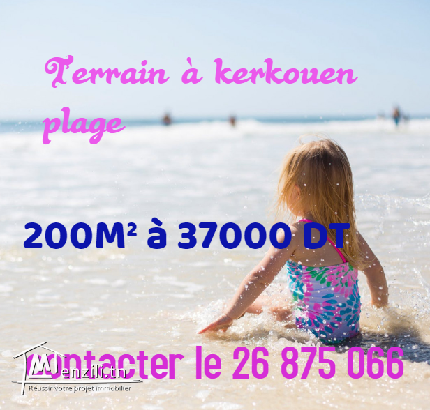 Terrain à kerkouen plage