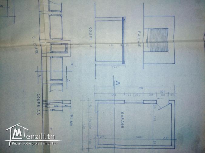 A vendre terrain 310m2 a cité ennassim ariana