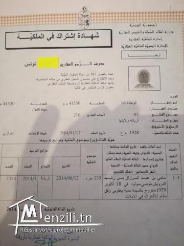 Terrain a raoued Cite el brarja