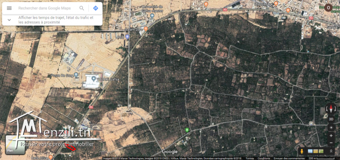 terrain 5330 sur la route principale Gafsa Tozeur