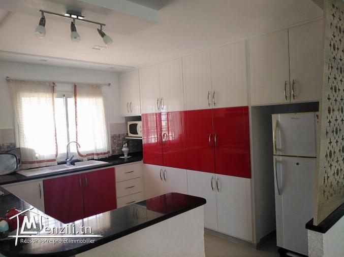étage de villa en s 2 meublé de 90 m2