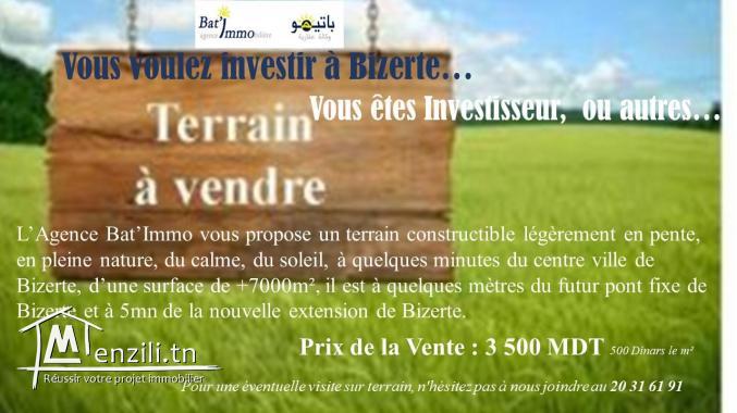 Vous voulez investir à Bizerte côté futur pont fixe