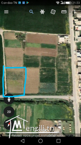 Terrain à vendre à mornaguia 