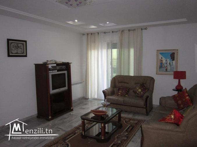 un apt meublé à sousse avec 2 places parking sous sol