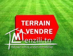 terrain double façade 420 m² à khzema OUEST