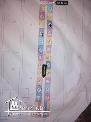 terrain cité dar allouch vue sur mer