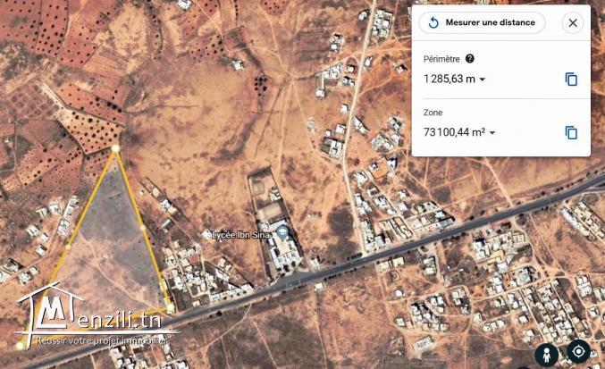 Lotissement et vente des lots, terrains route nationale num 19 Médenine - Tataouine
