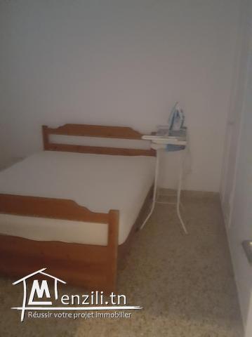 Rez de chaussé meublé avec plein vue sur mer à Carthage