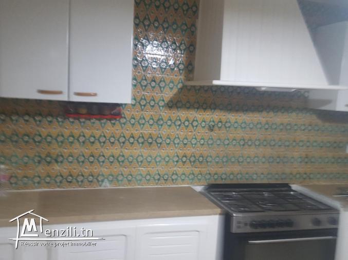 Rez de chaussé meublé avec plein vue sur mer à Carthage