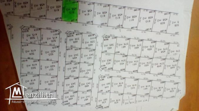 cite erriadh borj cedria 458m2 lot finances