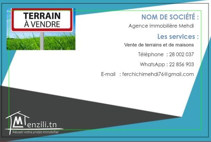 2 hectares avec une petite villa a el ksibi mornag