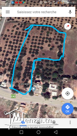 Terrain au centre ville grombalia futur lotissement