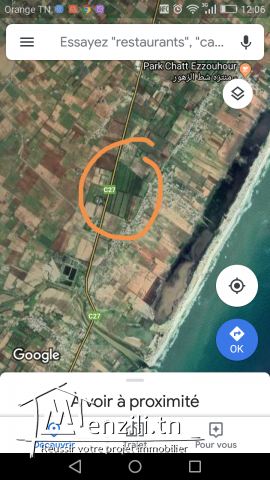 ارض للبيع طريق قربة منزل تميم صالحة للبناء