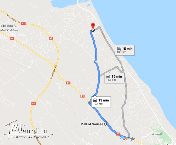 Villa à 13 minutes MALL OF SOUSSE