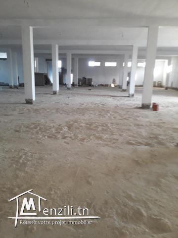 Location d'une usine dans une zi à ksar hellal d'une superficie de 1500m²