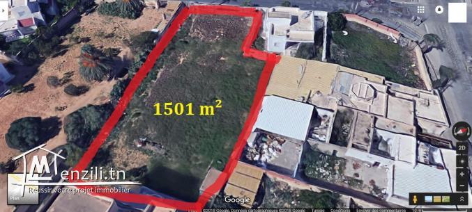 terrain a rue principale commerciale