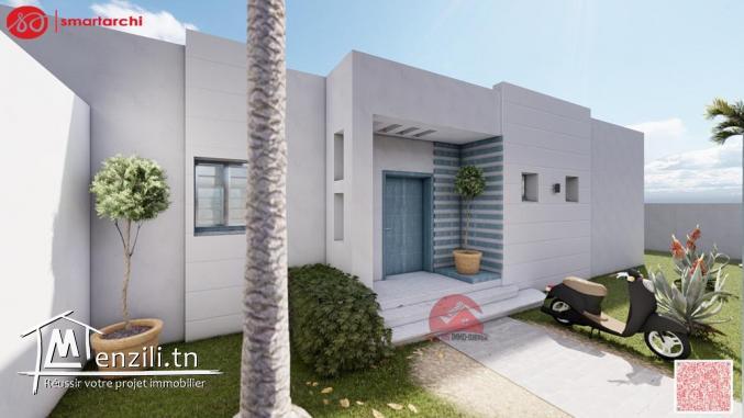 NOUVEAU MODÈLE DE PLAN PLAIN PIED A DJERBA HOUMT SOUK ZU