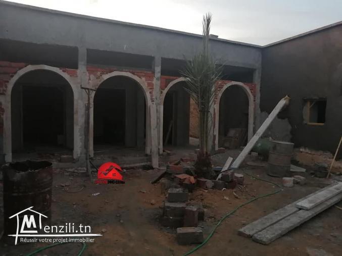 Vente maison djerbienne avec piscine - Houch typique