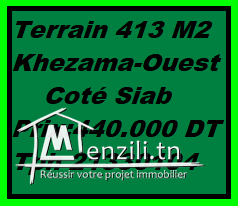 Terrain 413 m2 Khezama Ouest Prés Du Siab