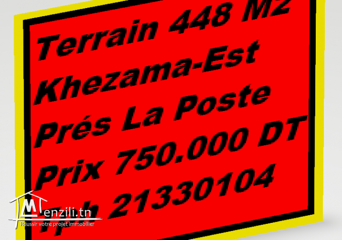 Terrain 448 m2 Khezama-EST