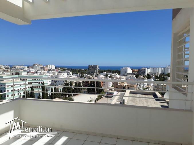 un appartement S+3 de Haut standing lumineux avec une vue panoramique Mer