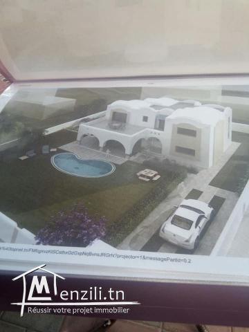 villa à menchar hammamet sud 850md