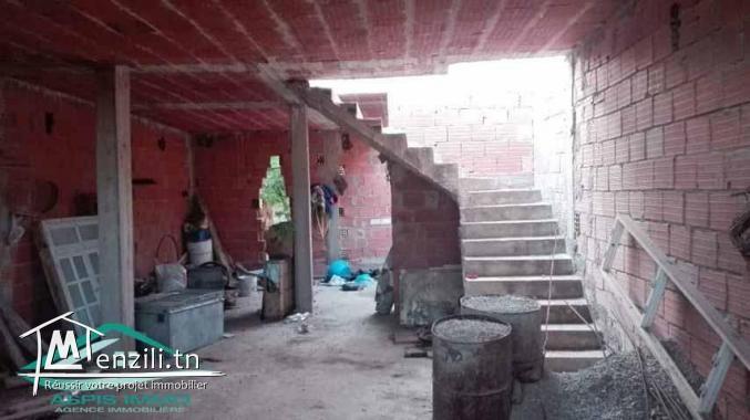 maison inachevée 103 m² à cité el ksiba Kelibia