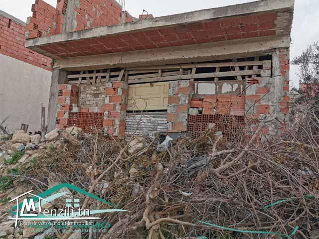 maison inachevée 103 m² à cité el ksiba Kelibia