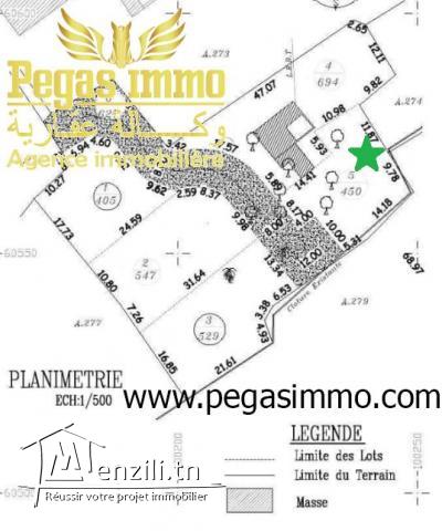 A vendre un lot bien localisé dans la zone touristique Djerba / zone urbaine